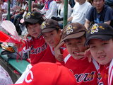 親子野球観戦２